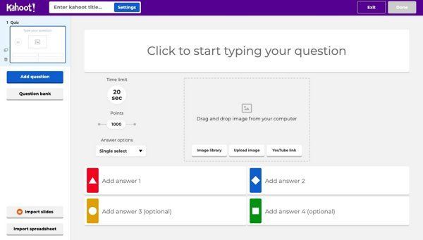 cómo crear un kahoot 5