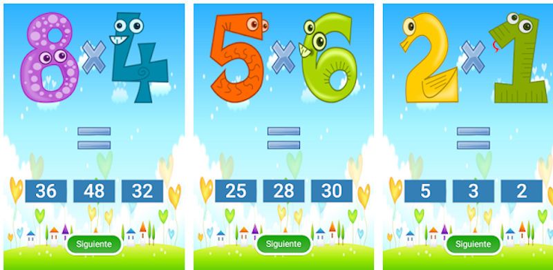 tablas de multiplicar Aplity
