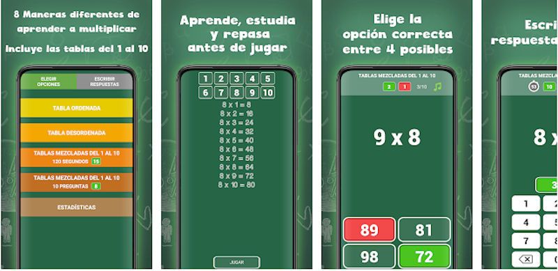 tablas multiplicar primaria