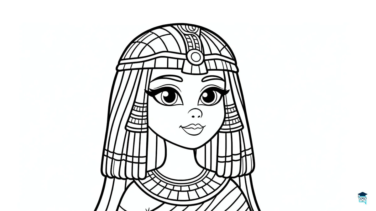 dibujo de Cleopatra para colorear