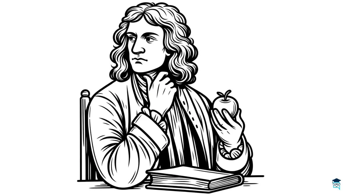 Isaac Newton para colorear